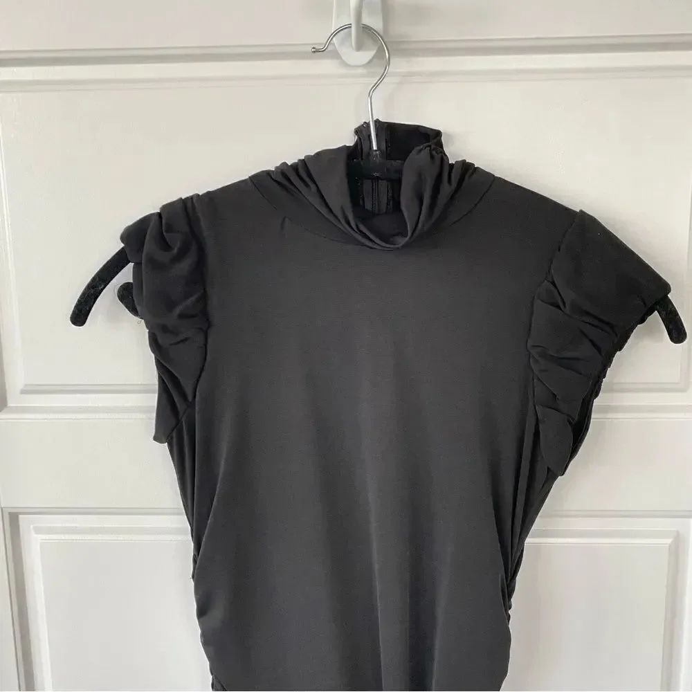 RUBY ROX | Bodycon Rouched Midi Dress - Picture 7 of 9
